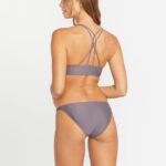 Z0ZR081057 Slate Grey Women Simply Solid Full Bikini Bottom Volcom Clothing