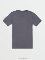 Z0ZR08105 Dark Slate Men Colorado Short Sleeve Tee Volcom Clothing - Image 2