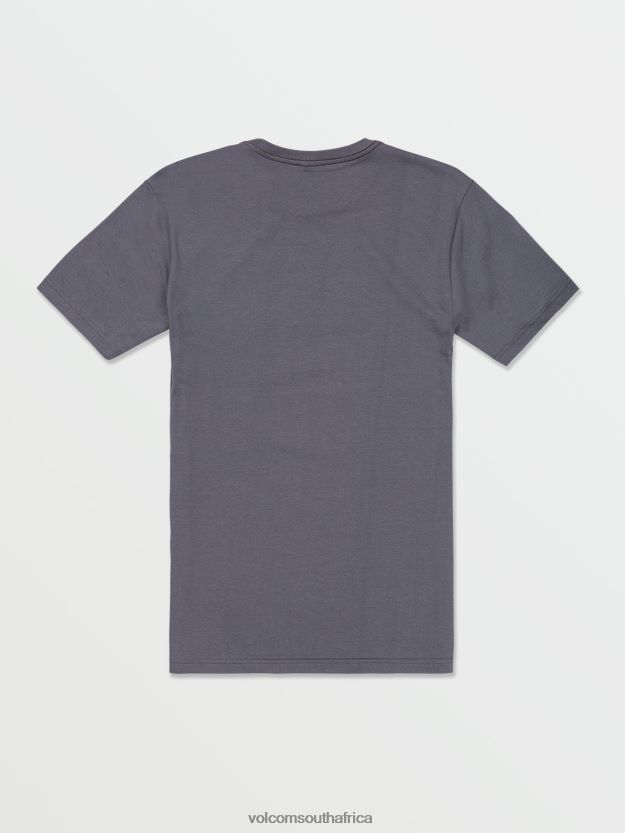 Z0ZR08105 Dark Slate Men Colorado Short Sleeve Tee Volcom Clothing - Image 3