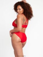 Z0ZR081076 Candy Apple Women Simply Solid Full Bikini Bottoms Volcom Clothing - Image 10