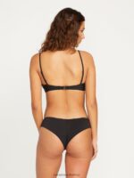 Z0ZR081077 Black Women Simply Seamless Scoop Bikini Top Volcom Clothing - Image 6