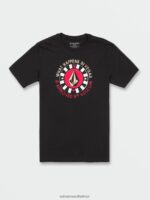 Z0ZR08107 Black Men Las Vegas Short Sleeve Tee Volcom Clothing