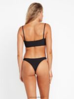 Z0ZR081085 Black Women Simply Seamless Tube Bikini Top Volcom Clothing - Image 11