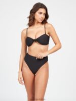 Z0ZR081085 Black Women Simply Seamless Tube Bikini Top Volcom Clothing - Image 4