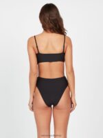 Z0ZR081085 Black Women Simply Seamless Tube Bikini Top Volcom Clothing - Image 6