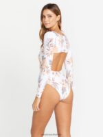 Z0ZR081087 White Women Coco One Piece Swimsuit Volcom Clothing - Image 8