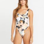 Z0ZR081088 Multi Women Gold Dust One Piece Swimsuit Volcom Clothing