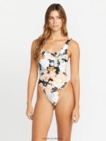 Z0ZR081088 Multi Women Gold Dust One Piece Swimsuit Volcom Clothing