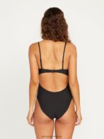 Z0ZR081089 Black Women Simply Seamless One Piece Swimsuit Volcom Clothing - Image 9