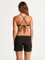 Z0ZR081096 Black Women Simply Solid 5" Boardshorts^Black Volcom Clothing - Image 2