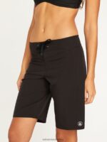 Z0ZR081097 Black Women Simply Solid 11" Boardshorts^Black Volcom Clothing - Image 4