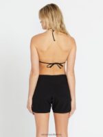 Z0ZR081098 Black Women Simply Solid 5" Boardshorts^Black Volcom Clothing - Image 2