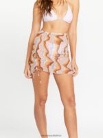 Z0ZR081101 Multi Women Gotta Be Sarong Cover Up Volcom Clothing - Image 5