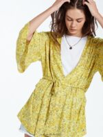 Z0ZR081102 Lime Women Wanna Have Sun Robe Volcom Clothing