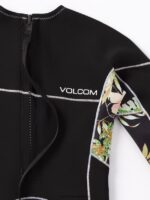 Z0ZR081109 Black Women Modulator 1mm Long Sleeve Back Zip Wetsuit Volcom Clothing - Image 18