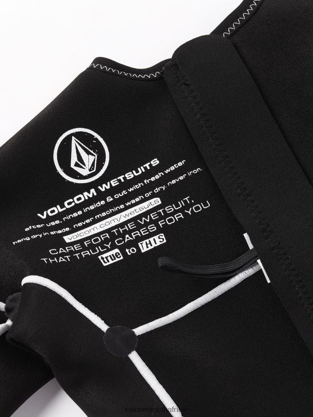 Z0ZR081109 Black Women Modulator 1mm Long Sleeve Back Zip Wetsuit Volcom Clothing - Image 3