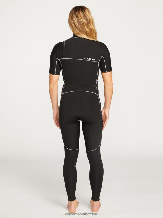 Z0ZR081110 Black Women Modulator 2mm Short Sleeve Wetsuit Volcom Clothing - Image 10
