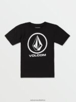 Z0ZR081115 Black Boys Crisp Stone Short Sleeve Tee Volcom Clothing