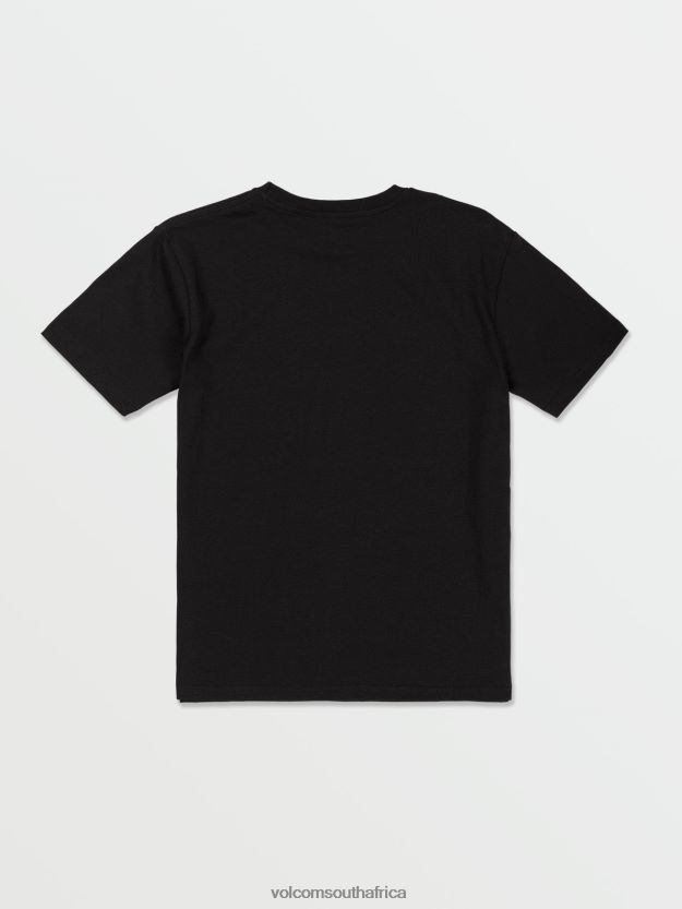 Z0ZR081115 Black Boys Crisp Stone Short Sleeve Tee Volcom Clothing - Image 3