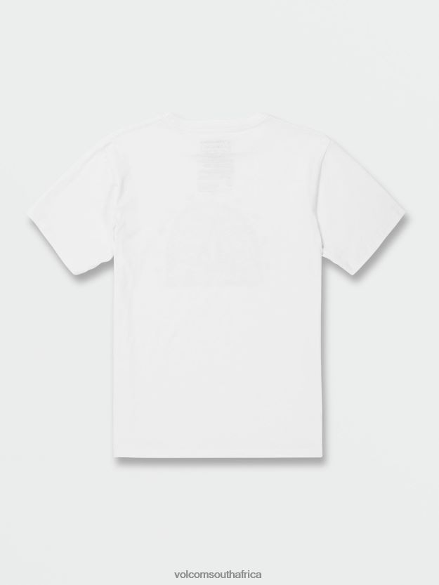 Z0ZR081116 White Boys Crisp Stone Short Sleeve Tee Volcom Clothing - Image 2