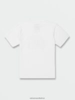 Z0ZR081116 White Boys Crisp Stone Short Sleeve Tee Volcom Clothing - Image 3