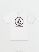 Z0ZR081116 White Boys Crisp Stone Short Sleeve Tee Volcom Clothing - Image 5