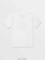 Z0ZR081116 White Boys Crisp Stone Short Sleeve Tee Volcom Clothing - Image 7