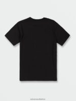 Z0ZR081117 Black Boys Crisp Stone Short Sleeve Tee Volcom Clothing - Image 5
