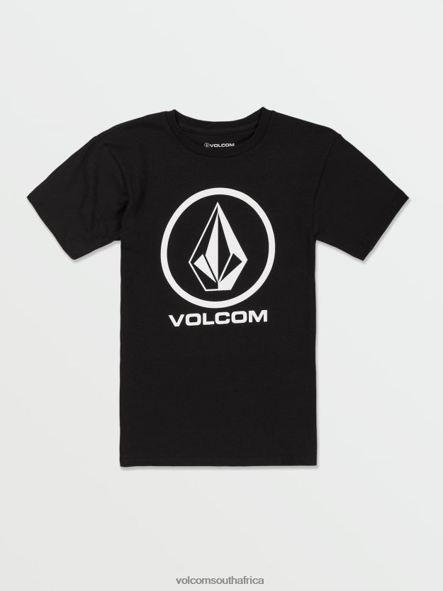 Z0ZR081117 Black Boys Crisp Stone Short Sleeve Tee Volcom Clothing - Image 6
