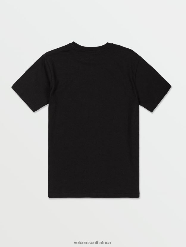 Z0ZR081117 Black Boys Crisp Stone Short Sleeve Tee Volcom Clothing - Image 9