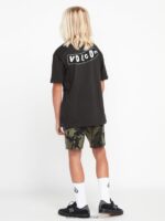 Z0ZR081119 Vintage Black Boys Originator Short Sleeve Tee Volcom Clothing - Image 11