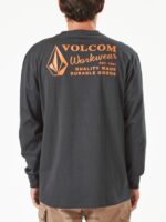 Z0ZR08111 Black Men Workwear Long Sleeve Tee Volcom Clothing - Image 14