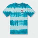 Z0ZR081121 Ocean Teal Boys Psychdye Short Sleeve Tee Volcom Clothing