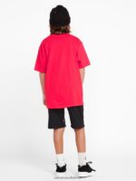 Z0ZR081125 Ribbon Red Boys Concourse Short Sleeve Tee Volcom Clothing - Image 2