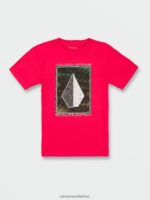 Z0ZR081125 Ribbon Red Boys Concourse Short Sleeve Tee Volcom Clothing - Image 5