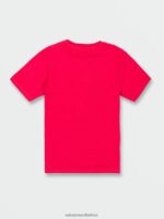 Z0ZR081125 Ribbon Red Boys Concourse Short Sleeve Tee Volcom Clothing - Image 6