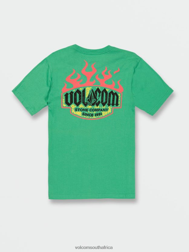 Z0ZR081128 Jungle Green Boys Heater Short Sleeve Tee Volcom Clothing - Image 9