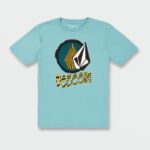 Z0ZR081131 Cali Blue Heather Boys Introspex Short Sleeve Tee Volcom Clothing