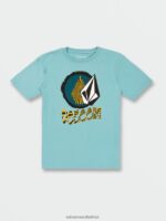 Z0ZR081131 Cali Blue Heather Boys Introspex Short Sleeve Tee Volcom Clothing