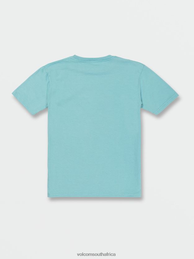 Z0ZR081131 Cali Blue Heather Boys Introspex Short Sleeve Tee Volcom Clothing - Image 3