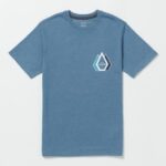 Z0ZR081135 Indigo Ridge Heather Boys Linkfill Short Sleeve Tee Volcom Clothing