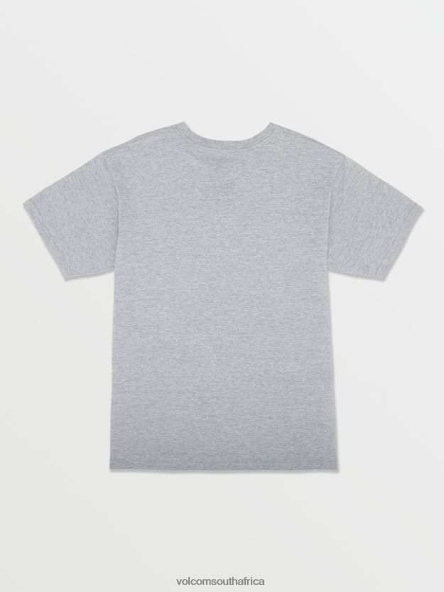 Z0ZR081136 Heather Grey Boys Crisp Stone Short Sleeve Tee Volcom Clothing - Image 3