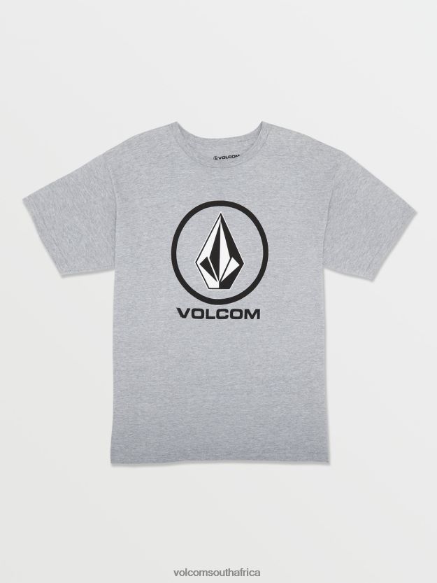 Z0ZR081136 Heather Grey Boys Crisp Stone Short Sleeve Tee Volcom Clothing - Image 1