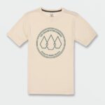 Z0ZR081138 Off White Heather Boys Stone Link Short Sleeve Tee Volcom Clothing
