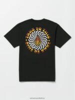 Z0ZR081139 Black Boys Iron91 Short Sleeve Tee Volcom Clothing - Image 3