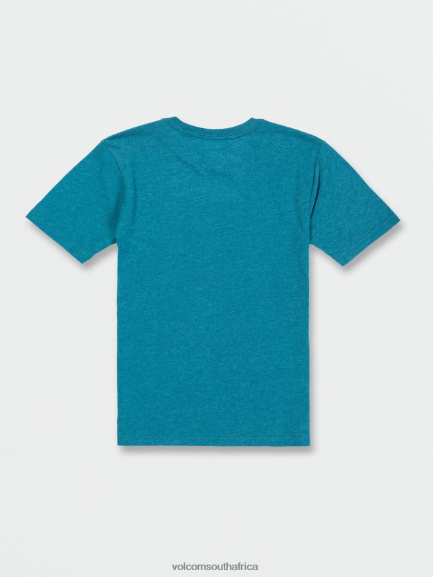Z0ZR081140 Ocean Teal Heather Boys Correlator Short Sleeve Tee Volcom Clothing - Image 3