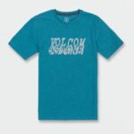 Z0ZR081142 Ocean Teal Heather Boys Correlator Short Sleeve Tee Volcom Clothing