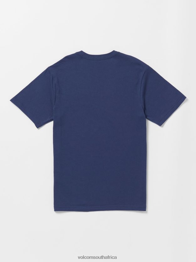Z0ZR081146 Estate Blue Boys Rotato Short Sleeve Tee Volcom Clothing - Image 2