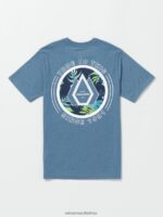 Z0ZR081151 Indigo Ridge Heather Boys Linkfill Short Sleeve Tee Volcom Clothing - Image 2