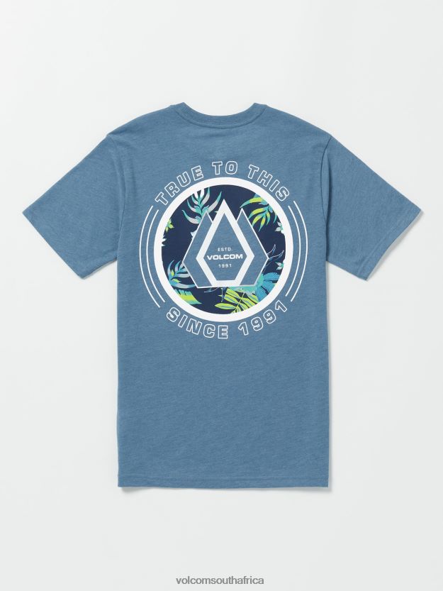 Z0ZR081151 Indigo Ridge Heather Boys Linkfill Short Sleeve Tee Volcom Clothing - Image 2